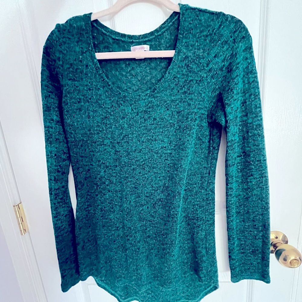 Teal and Black Sweater